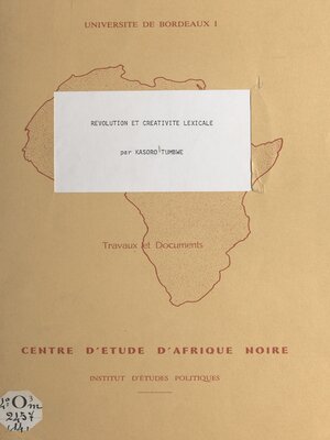 cover image of Révolution et créativité lexicale